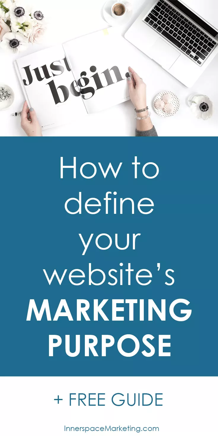 How to define your website's marketing purpose + a free guide to help you do it