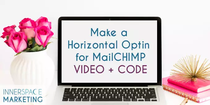 Horizontal MailChimp Optin Web Form with First Name and Email UPDATED!