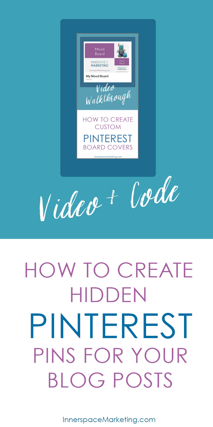 How to create hidden Pinterest pins for your blog posts + CSS CODE